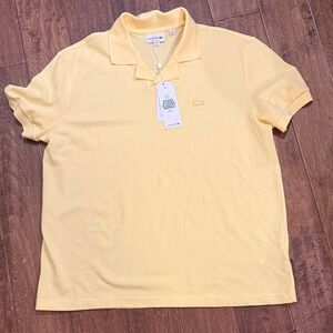 Lacoste Men's Soft Yellow Polo Shirt… BNWT